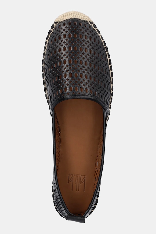 Billi Bi espadrile de piele negru A8602.Black