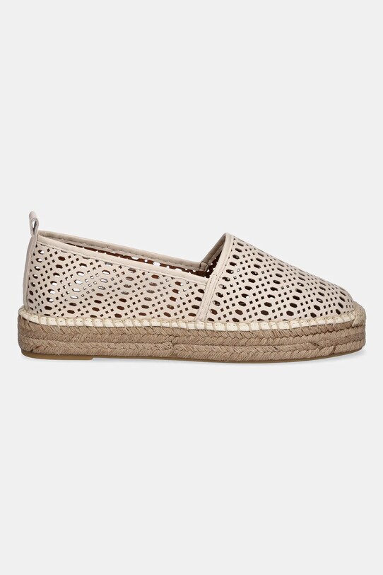 Billi Bi espadrile de piele A8602.Off.white bej SS25