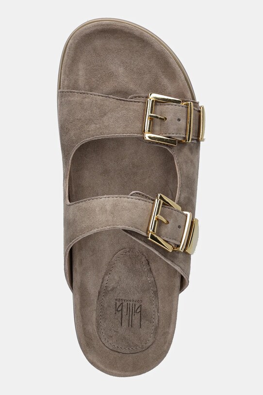 Замшеві шльопанці Billi Bi бежевий A8621.Beige