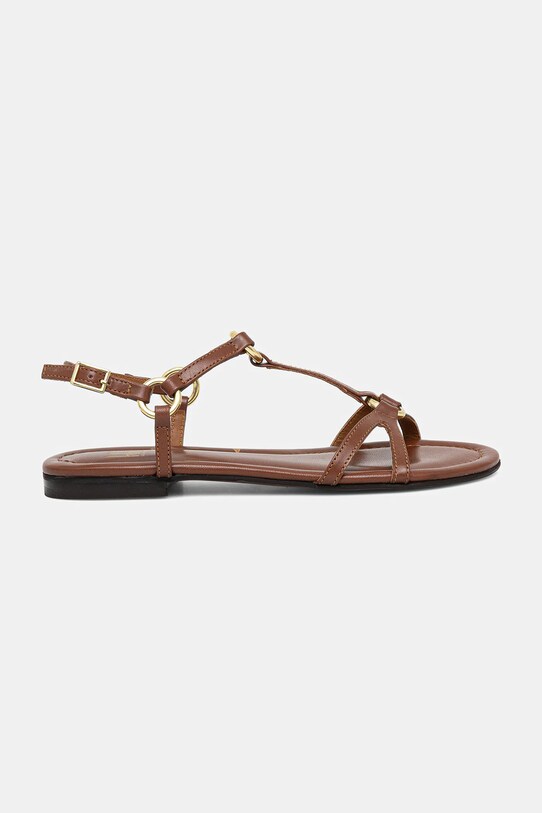 Шкіряні сандалі Billi Bi A8700.Cognac коричневий SS25