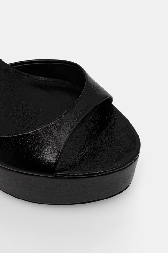 Naked Wolfe bőr szandál Fire fekete Fire.Black.Leather