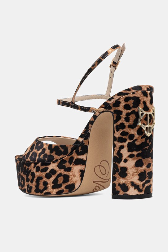 Încălțăminte Naked Wolfe sandale Fire Fire.Satin.Leopard maro