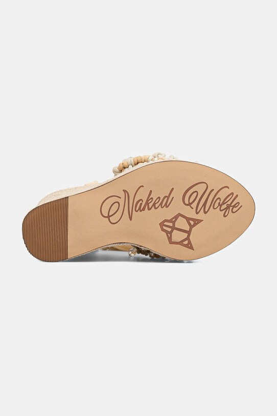 Naked Wolfe sandale Peony Peony.Natural.Rope bej