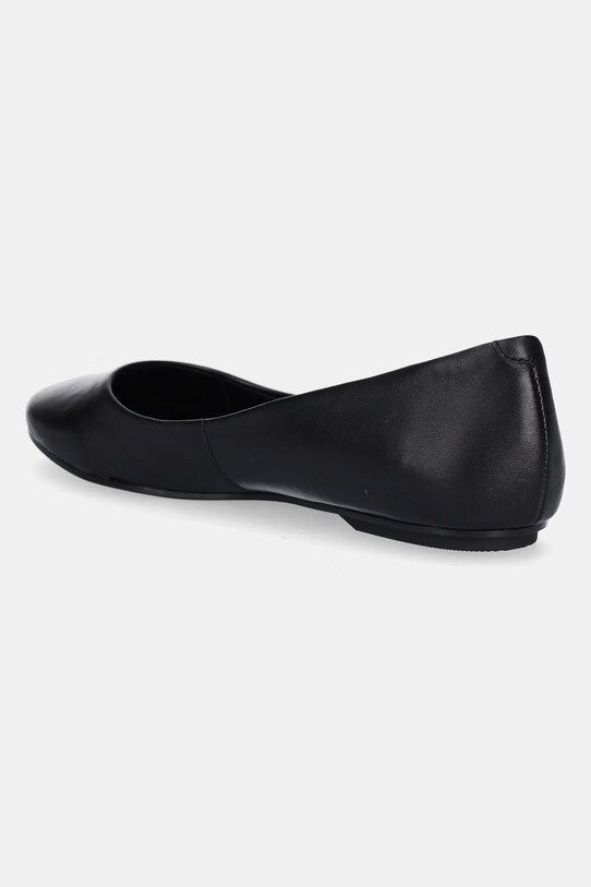 Încălțăminte Calvin Klein balerini de piele FLAT MARY JANE - LTH HW0HW02341 negru