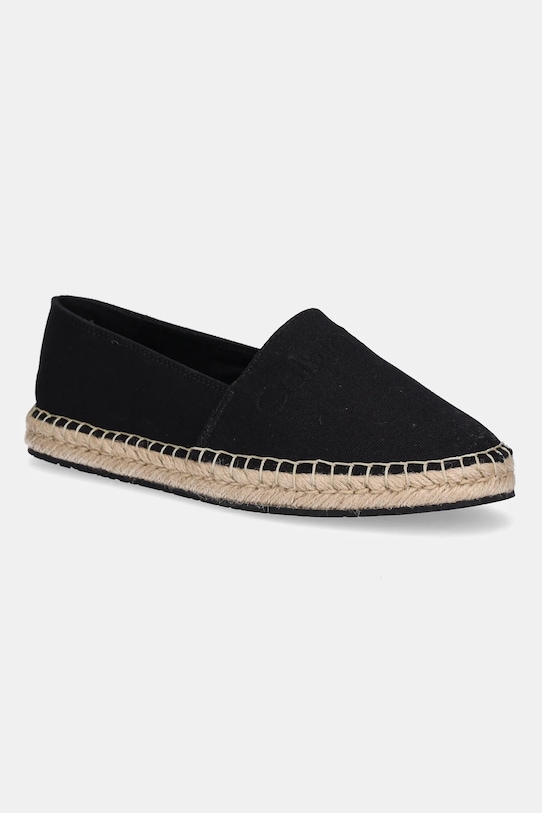 Calvin Klein espadrile ESPADRILLE - HE textil negru HW0HW02384