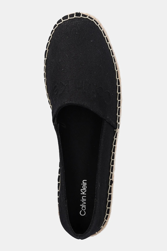 Calvin Klein espadrile ESPADRILLE - HE negru HW0HW02384