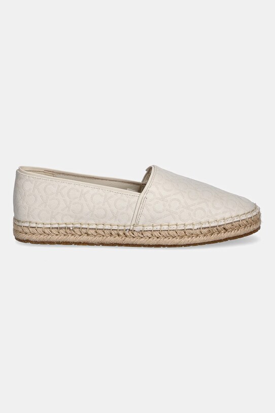 Calvin Klein espadrilles FLAT ESPADRILLE - JACQ HW0HW02467 bézs SS25