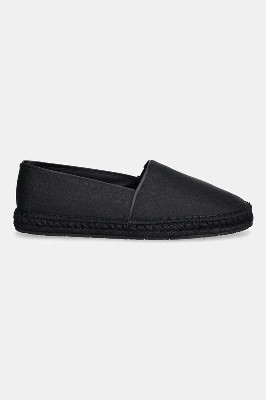 Calvin Klein espadryle FLAT ESPADRILLE - JACQ HW0HW02467 czarny SS25