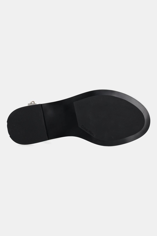 Шкіряні сандалі Calvin Klein FLAT SANDAL W/CK HW - LTH HW0HW02367 бежевий