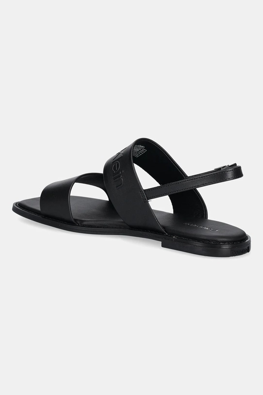 Обувь Кожаные сандалии Calvin Klein FLAT SANDAL - HE HW0HW02377 чёрный