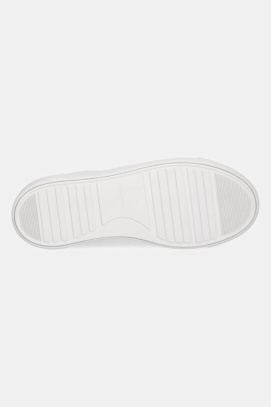 Кожаные кроссовки Calvin Klein FF CUPSOLE LACE UP - LTH MIX HW0HW02409 белый