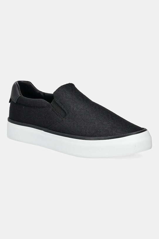 Calvin Klein VULC SLIP ON - JACQ tessile nero HW0HW02411