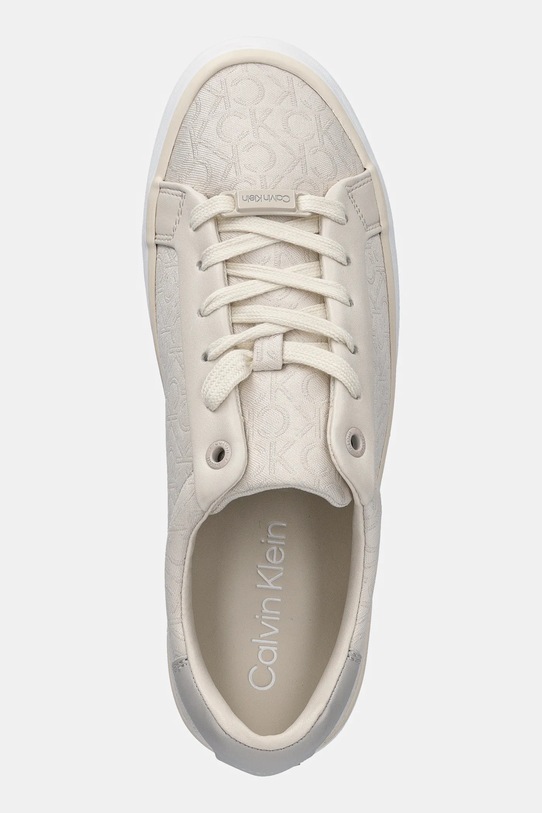 Tenisky Calvin Klein VULC LACE UP - JACQ béžová HW0HW02412