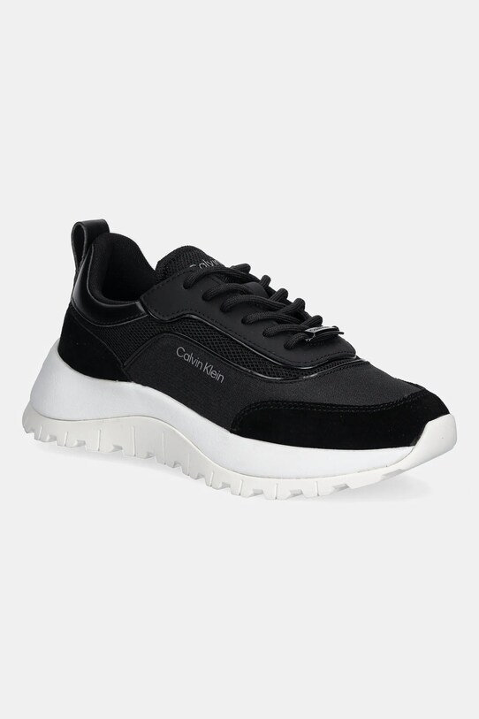 Calvin Klein sneakers RUNNER LACE UP MESH MIX textil negru HW0HW02487