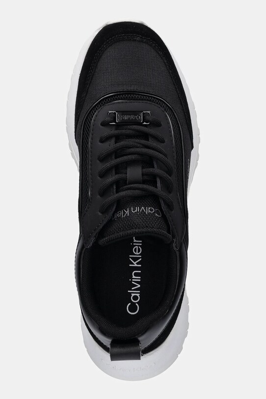 Calvin Klein sneakers RUNNER LACE UP MESH MIX negru HW0HW02487