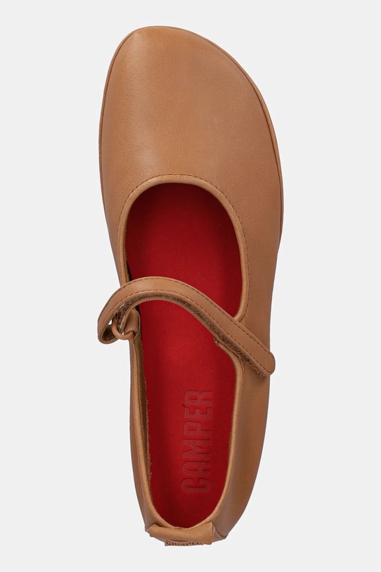 Camper baleriny skórzane Right Nina brązowy K201365.027
