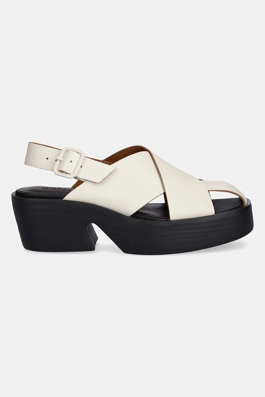 Kožené sandále Camper Billie K201725.003 béžová SS25