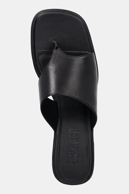 Camper șlapi de piele Kora Sandal negru K201738.001