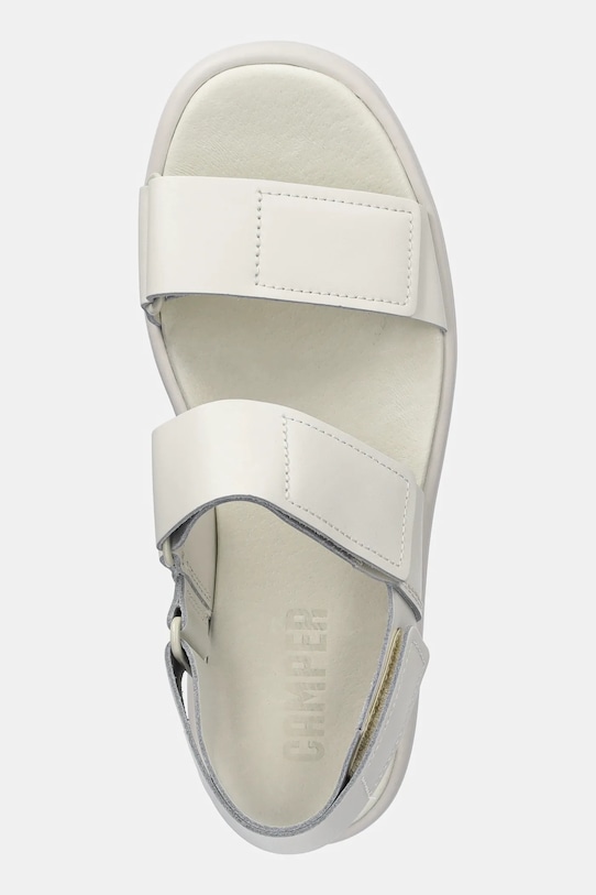 Шкіряні сандалі Camper Pelotas Flota Up K201728.001 бежевий