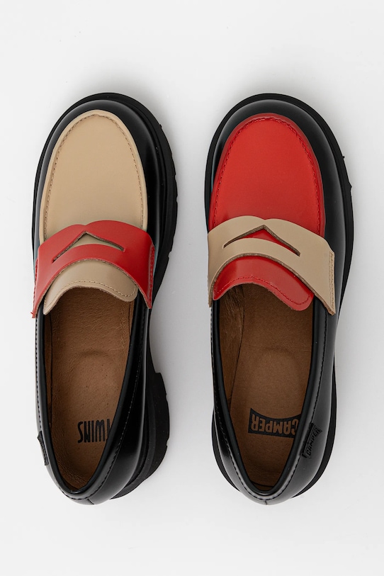 Mokasíny Camper TWS usňová koža čierna K201425.028