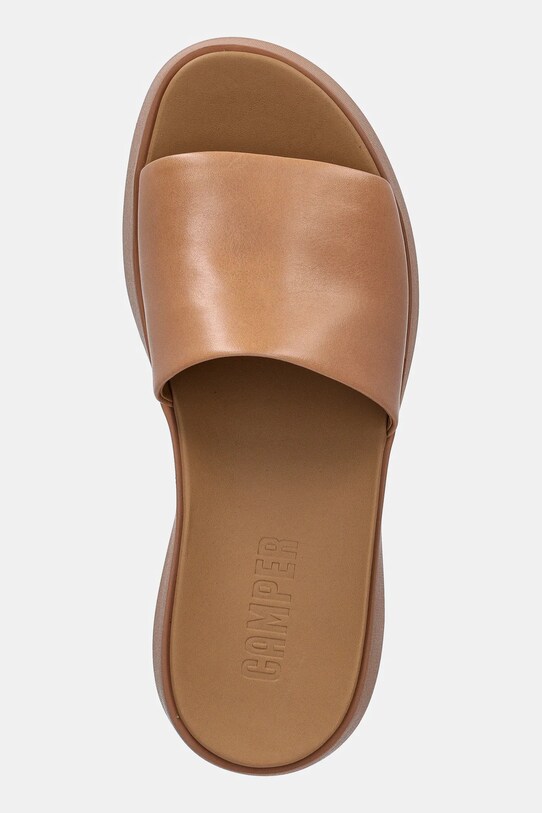 Încălțăminte Camper slapi de piele Tasha K201797.002 bej