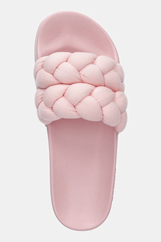Шльопанці Tommy Jeans BRAIDED SLIDE рожевий EN0EN02764