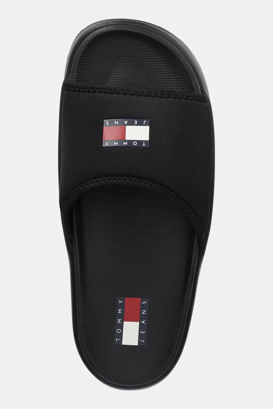 Tommy Jeans papuci COMFY POOL SLIDE negru EN0EN02765