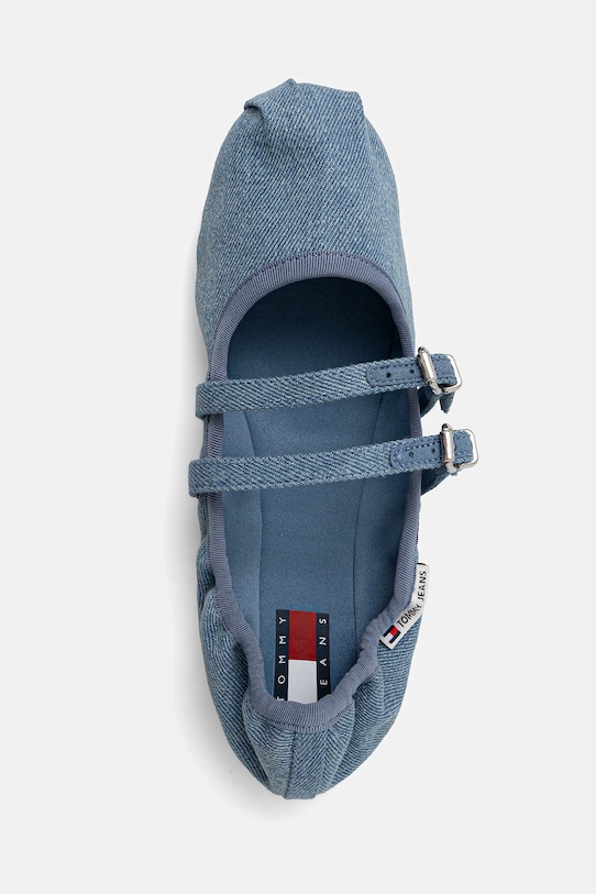 Μπαλαρίνες Tommy Jeans BALLERINA DENIM μπλε EN0EN02782