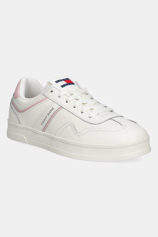 Tommy Jeans sneakersy skórzane THE GREENWICH LEATHER imitacja skóry licowej beżowy EN0EN02794