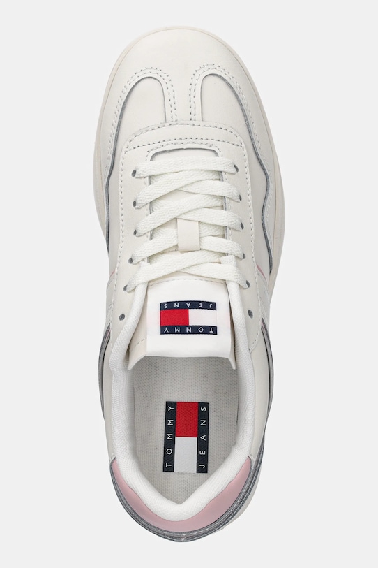 Δερμάτινα sneakers Tommy Jeans THE GREENWICH LEATHER μπεζ EN0EN02794