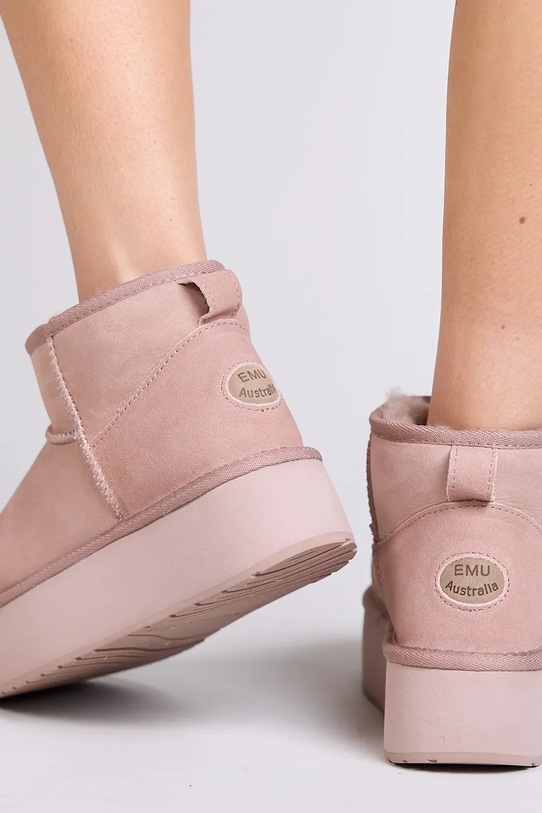 Замшевые сапоги Emu Australia Stinger Micro Flatform W13082.CARO