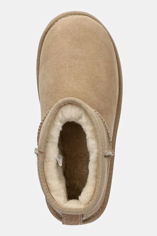 Semišové snehule Emu Australia Stinger Micro Flatform béžová W13082.SAND