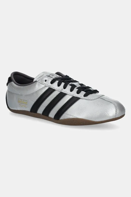 adidas Originals sneakersy skórzane Tokyo Decon niska srebrny JQ3024