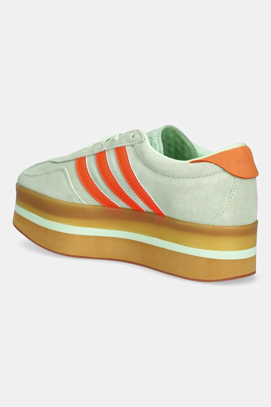 Obuwie adidas Originals sneakersy zamszowe Gazelle Stack JR8180 zielony