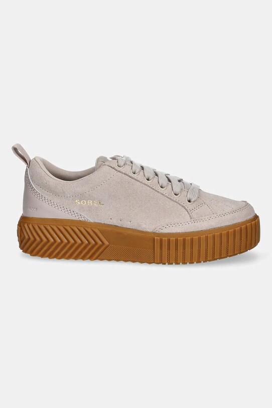Sorel sneakers din piele intoarsă ONA AVE LOW WP 2077991084 bej SS25