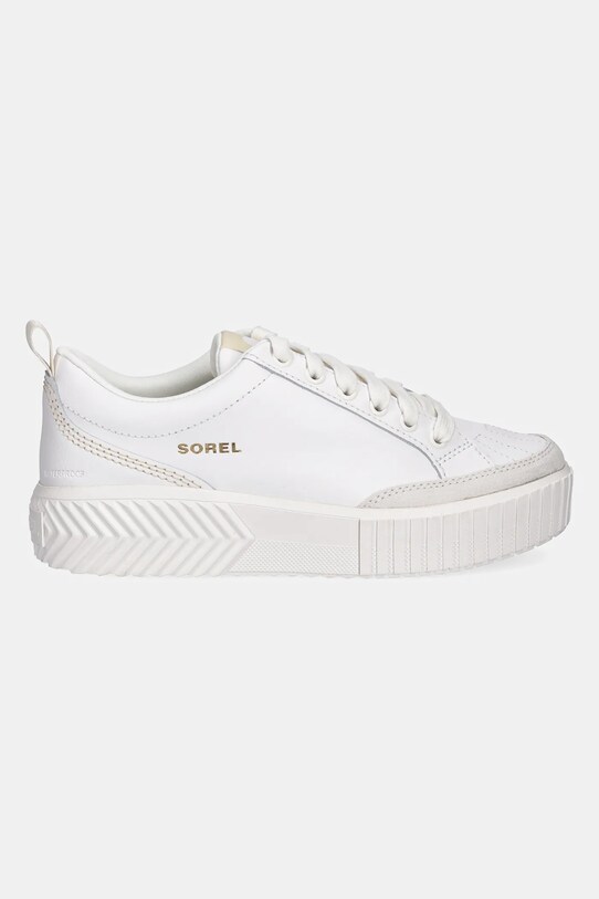 Sorel sneakersy skórzane ONA AVE LOW WP 2077991125 biały SS25