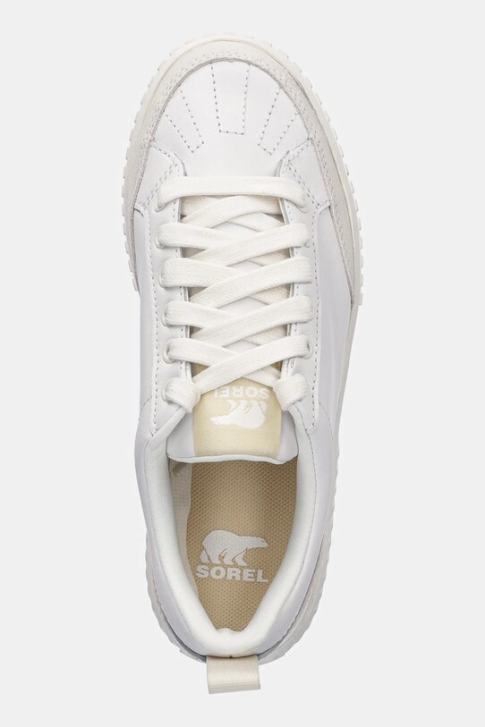 Sorel sneakersy skórzane ONA AVE LOW WP biały 2077991125