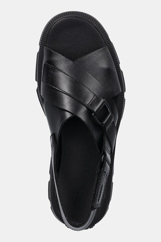 Sorel sandale de piele REIN CB CRISSCROSS negru 2114141010
