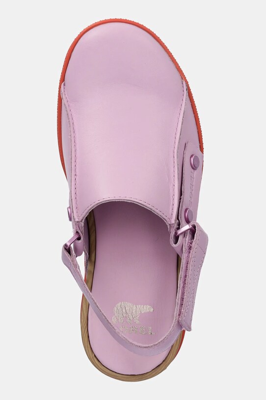 Sorel sandale de piele ROAMN CLOG RBR violet 2113141572