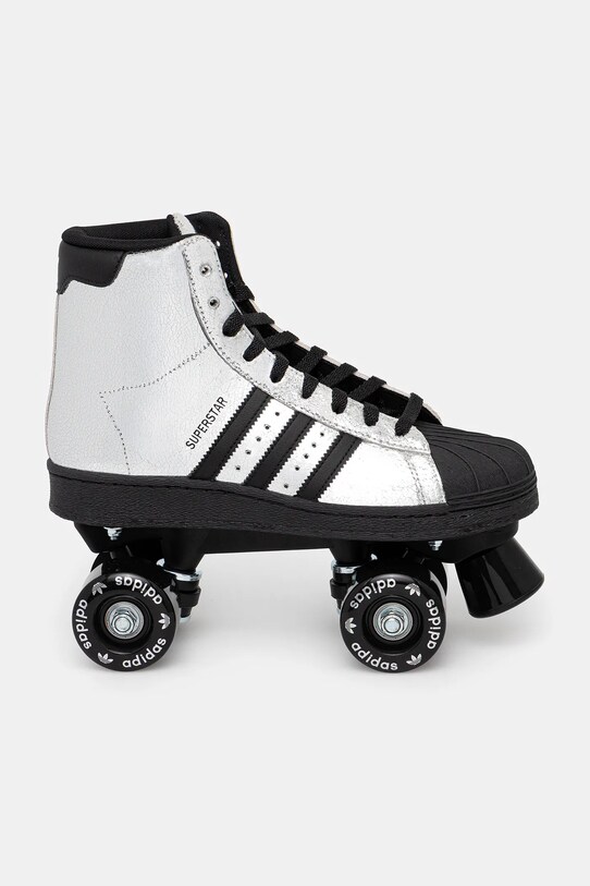 Kolečkové brusle adidas Originals Superstar 82 Skate platforma stříbrná JH5522