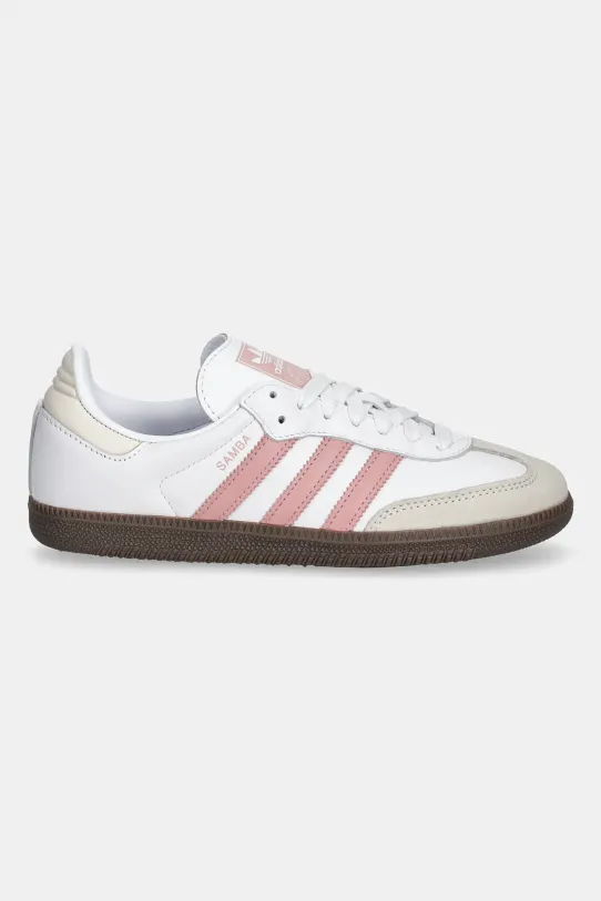 adidas Originals sneakersy skórzane Samba OG JI2677 biały SS25
