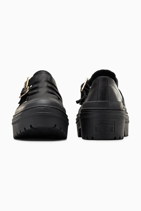 Încălțăminte Converse pantofi de piele Chuck Taylor All Star Lugged Heel MJ A10616C negru
