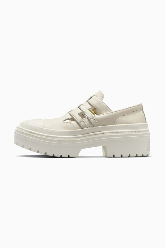 Converse bőr félcipő Chuck Taylor All Star Lugged Heel MJ A10617C fehér