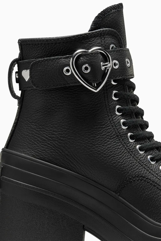 Converse tenisi de piele Chuck 70 De Luxe Heel Valentine's Day negru A10634C