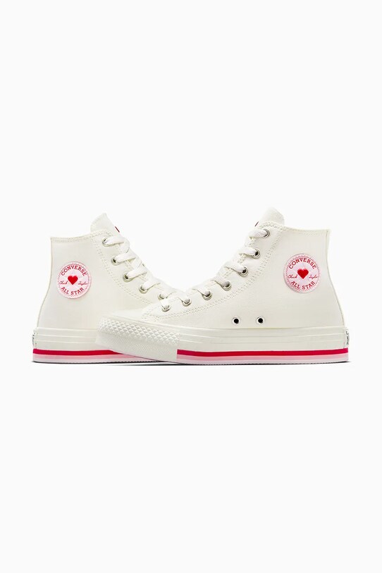 Кеди Converse Chuck Taylor All Star Eva Lift Valentine's Day білий A10716C