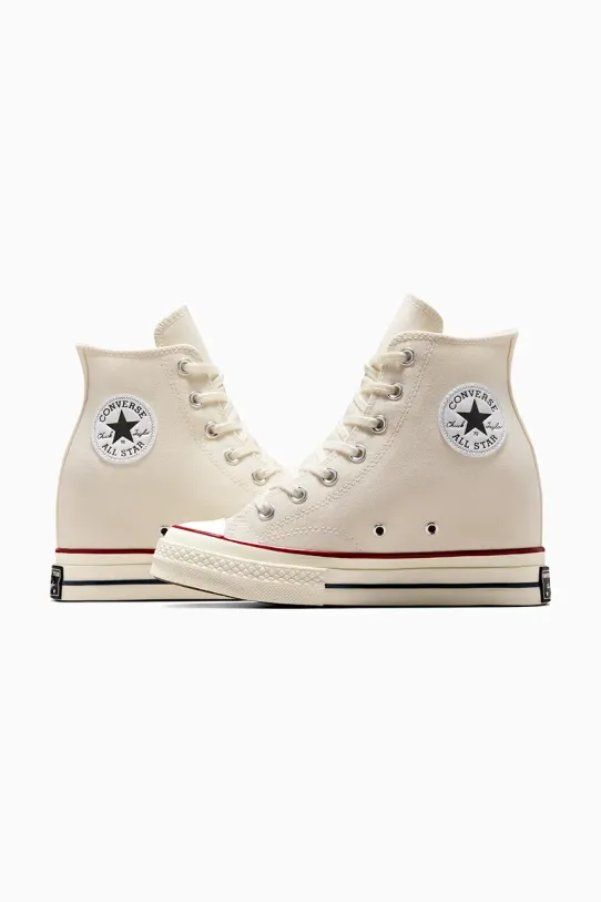 Високи кецове Converse Chuck 70 Wedge бял A12562C