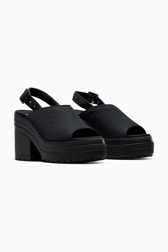 Converse sandale Chuck 70 De Luxe Heel Nu A12567C negru SS25