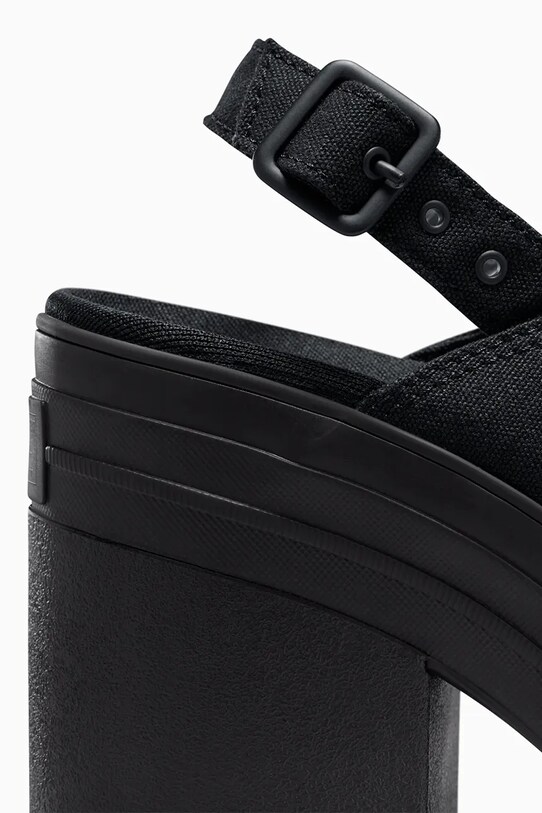 Converse sandale Chuck 70 De Luxe Heel Nu A12567C negru
