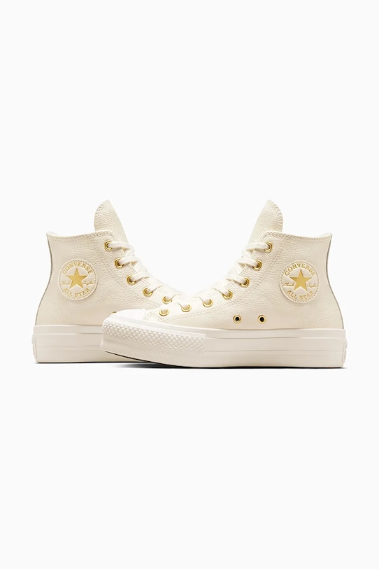 Converse trampki skórzane Chuck Taylor All Star Lift biały A12764C