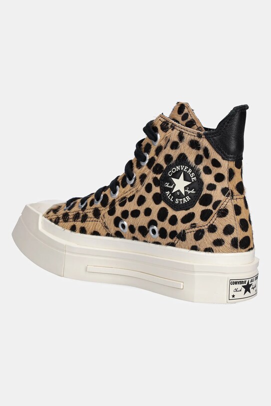 Cipők Converse bőr sneaker Chuck 70 De Luxe Heel Squared A12814C bézs
